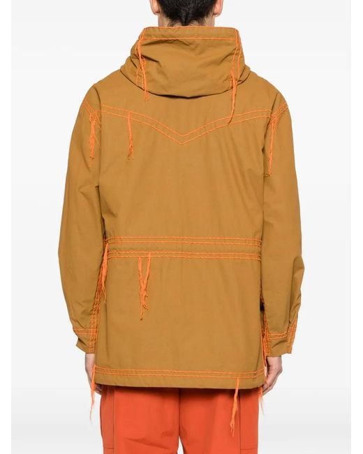 Craig Green Orange Embroidered Parka