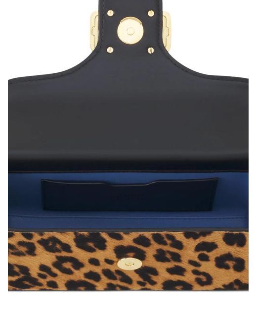 Lanvin Metallic Pencil Cat Leopard-Pattern Tote Bag