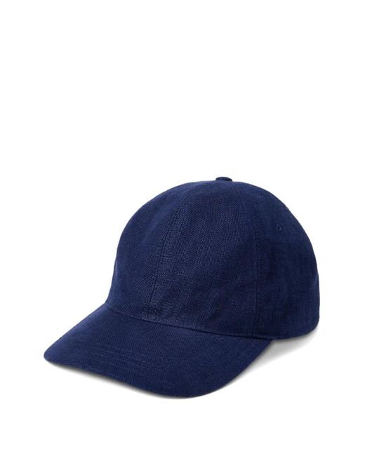 Ralph Lauren Blue Linen Cap for men