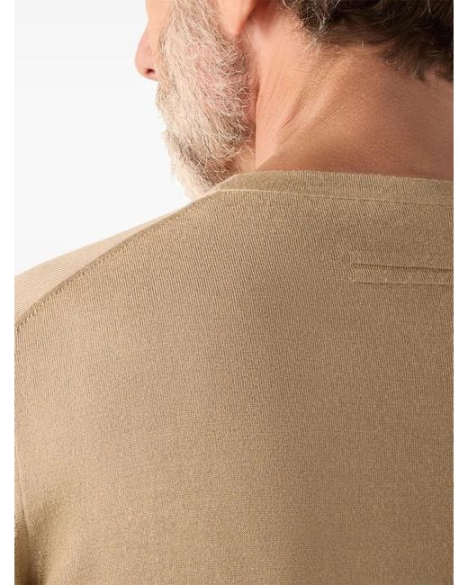 Zegna Natural Crew-Neck Sweater for men