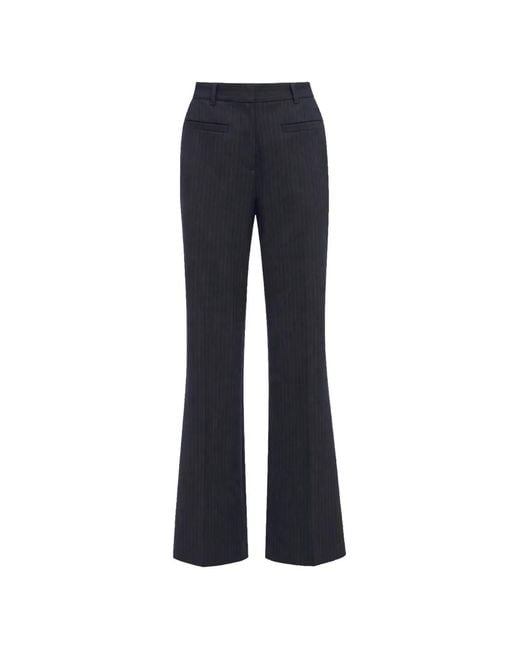 3.1 Phillip Lim Blue Tailored Cropped Flared Trousers