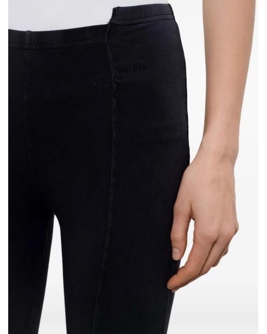 Vetements Black Cut-Up Capri Cotton Trousers