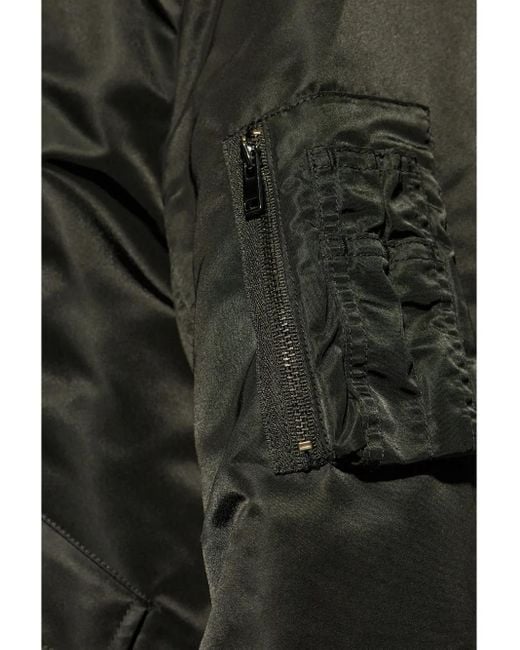 Theory Black Zip-Up Bomber Jacket for men