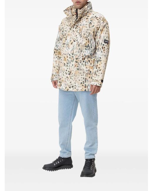 Martine Rose Natural Leopard-Print Jacket for men