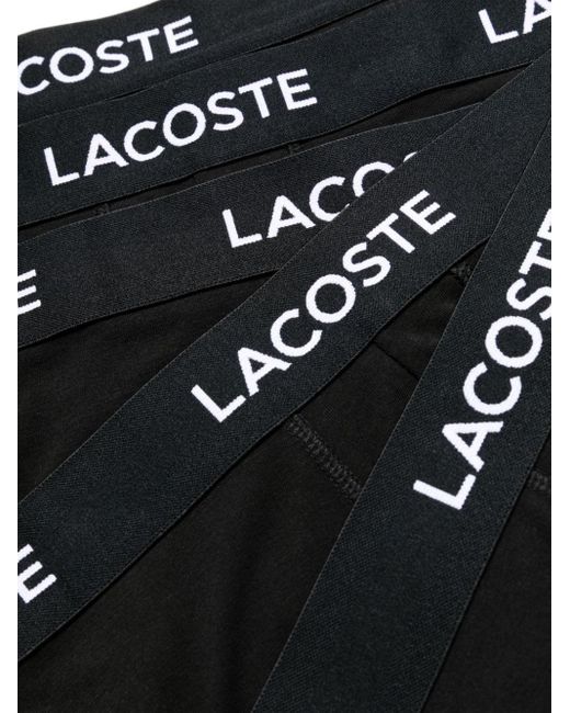 Lacoste 5er-Set Boxershorts mit Logo-Print in Black für Herren