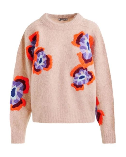 Essentiel Antwerp Pink Impossible1 Embroidered Sweater