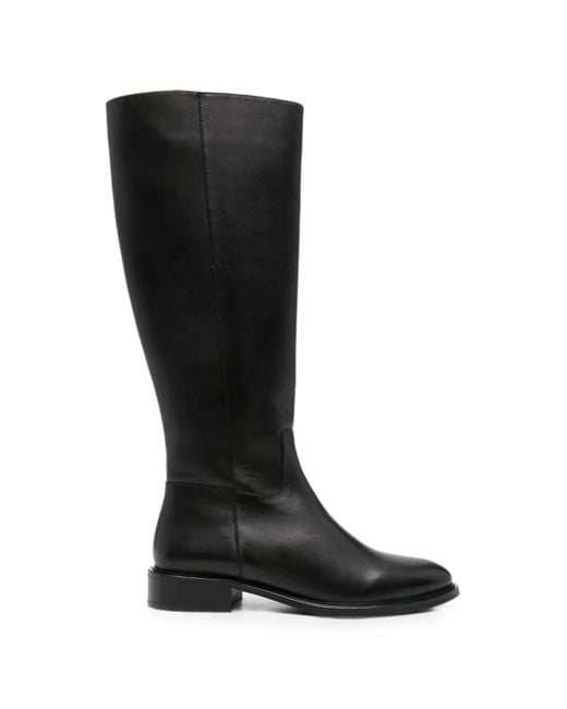 SERGIO MORETTI FIRENZE Black Side-Zip Boots