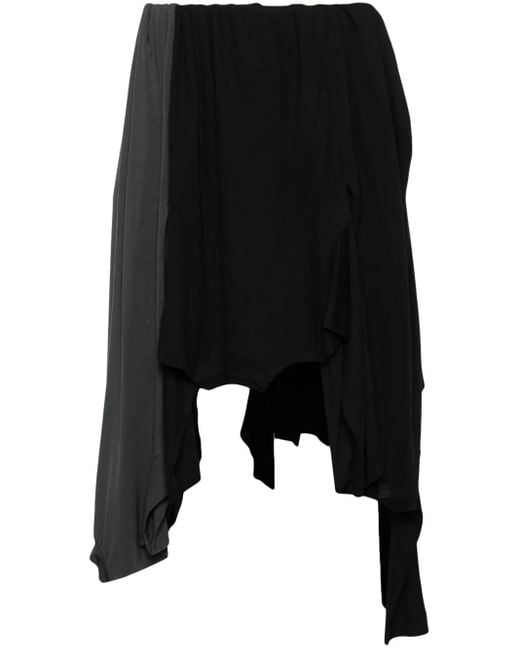 Acne Black T-Shirt Patchwork Skirt
