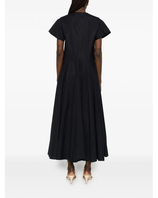 Forte_forte Black Buttoned Midi Dress