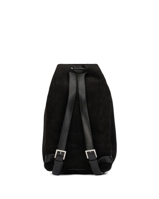 Tom Ford Black Perforated Backpack for men