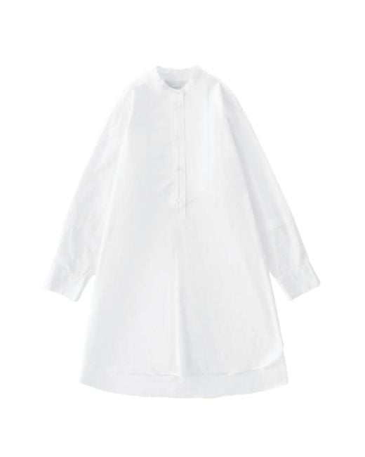 Studio Nicholson White Lalon Dress