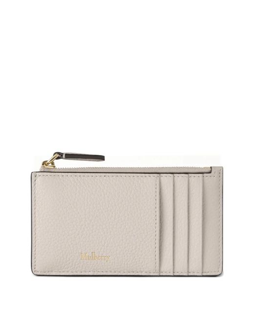 Mulberry Natural Continental Grained Leather Card Holder