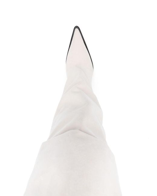 Botas altas con tacón de 105 mm Alexandre Vauthier de color White