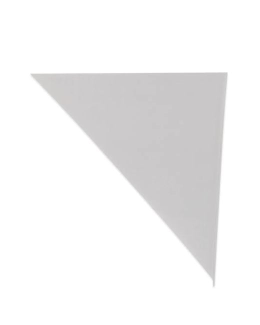Norma Kamali Gray Triangle-Shape Scarf