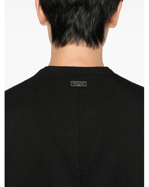 Chaleco Con Cuello En V TEAM WANG design de color Black