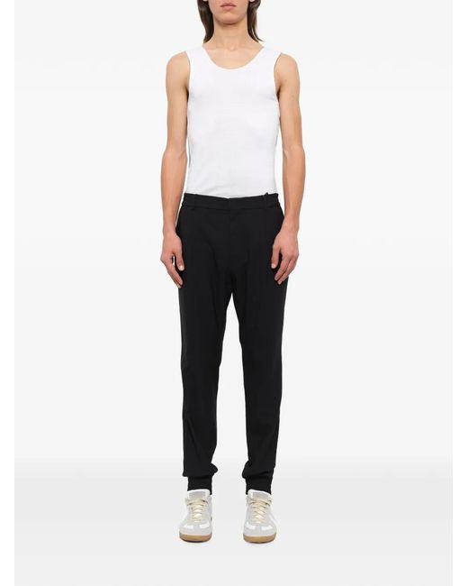 Juun.J Blue Elasticated-Cuff Trousers for men