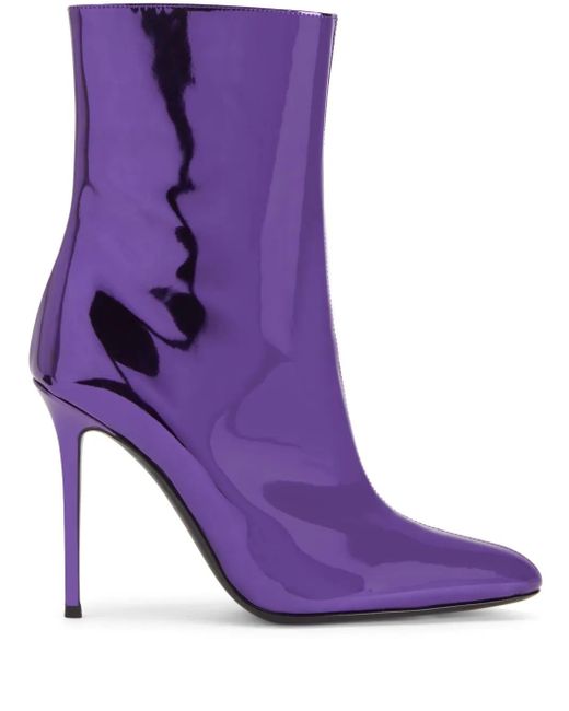 Giuseppe Zanotti Purple 105Mm Brytta Boots