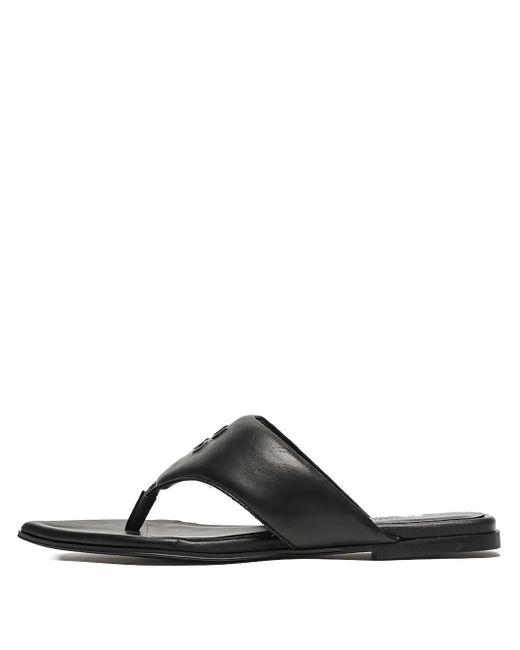 HUGO ポインテッドトゥ サンダル Black