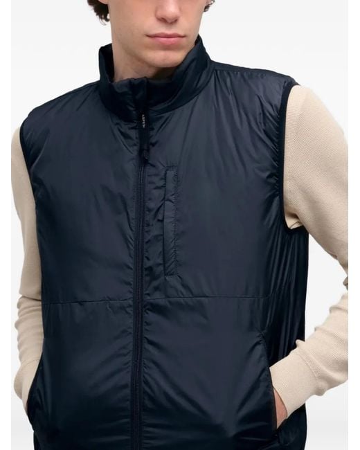 Aspesi Blue Jil Zip-Up Padded Gilet for men