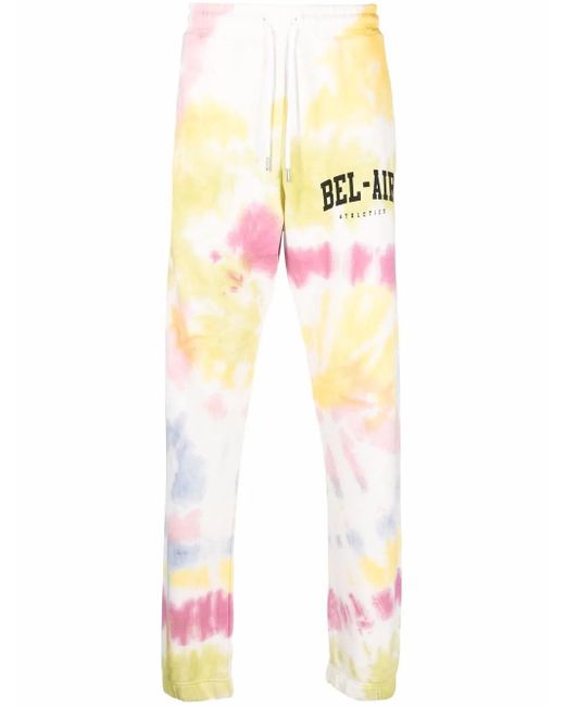 メンズ BEL-AIR ATHLETICS タイダイ トラックパンツ White