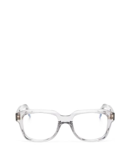 Cutler & Gross White Square-Frame Glasses