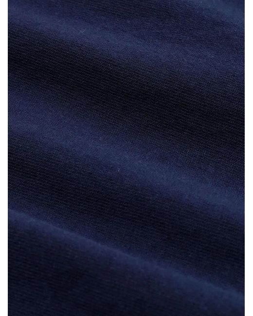 Sporty & Rich Blue Central Park Cotton Track Pants