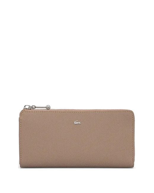 Lacoste Brown Logo-Plaque Wallet
