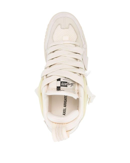 Axel Arigato White Area Patchwork Leather Sneakers for men