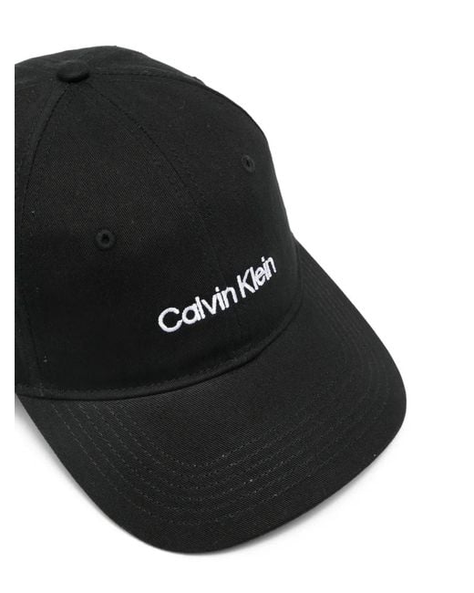 Calvin Klein Black Logo Baseball Hat