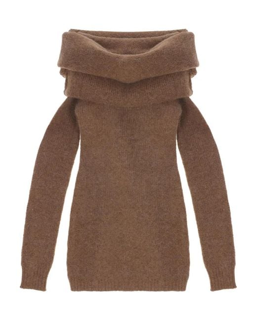 Entire studios Brown Bound Off-Shoulder Sweater