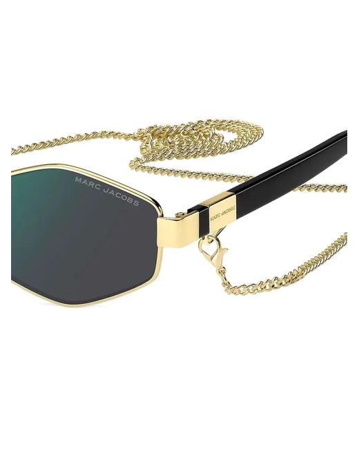 Marc Jacobs Green Geometric-Frame Sunglasses