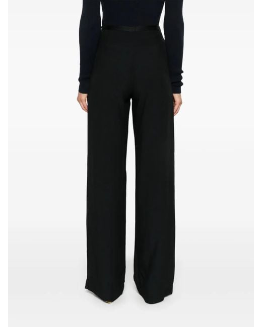 ‎Taller Marmo Black High-Waisted Crepe Palazzo Pants