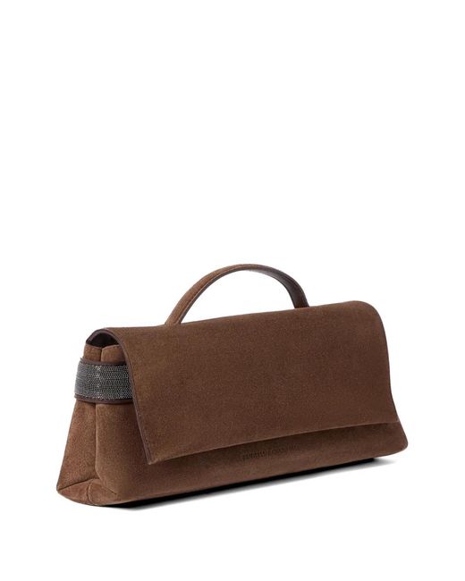 Clutch di Brunello Cucinelli in Brown