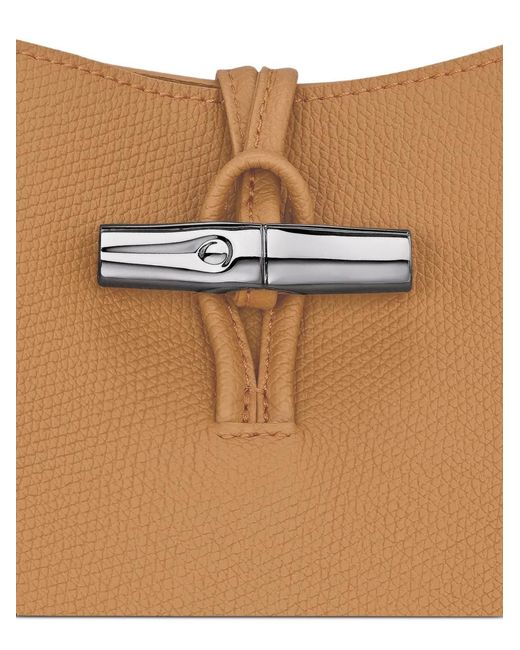 Longchamp White Roseau Toggle-Fastening Shoulder Bag