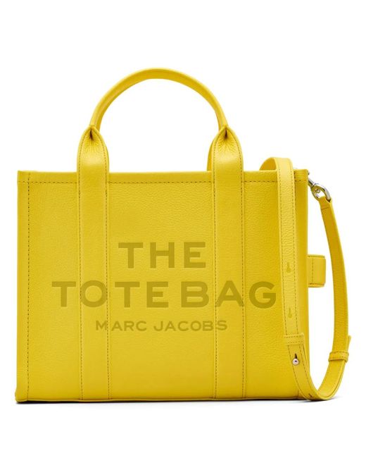 Marc Jacobs Yellow Medium Tote Leather Bag