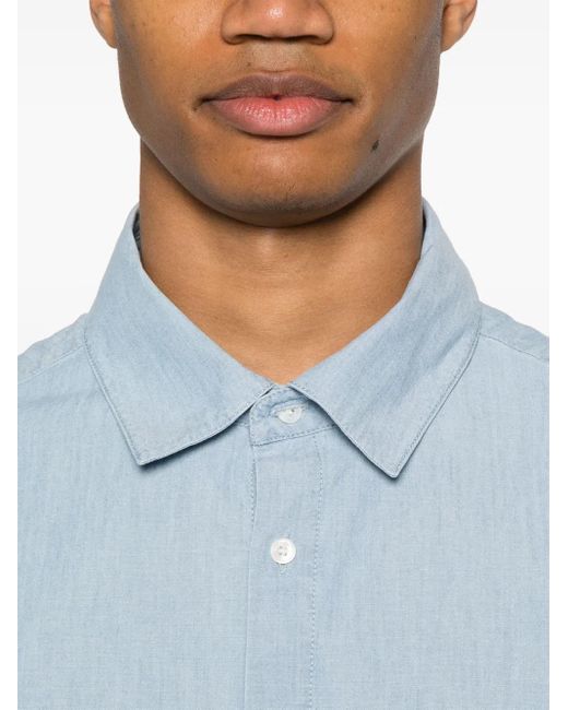 メンズ Maison Kitsuné ショートスリーブ シャツ Blue