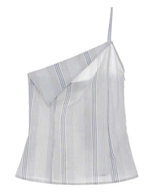 Paloma Wool White One-Shoulder Top