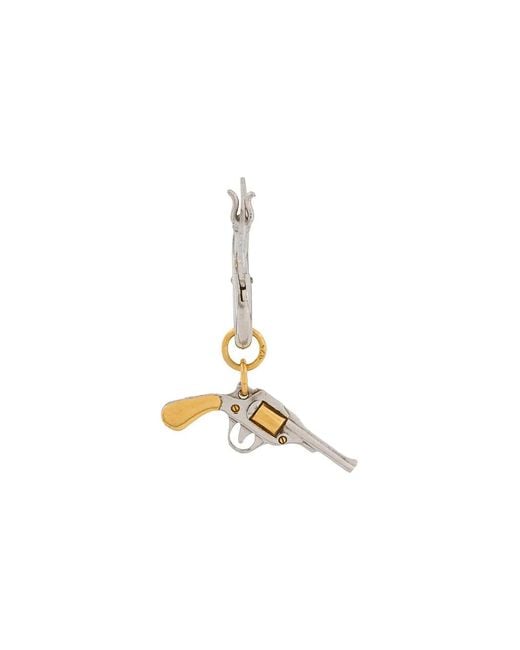 True Rocks White Pistol Hoop Earring