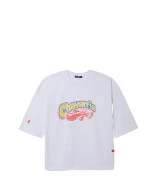 Willy Chavarria White Chavaloo Buffalo Graphic-Print T-Shirt for men