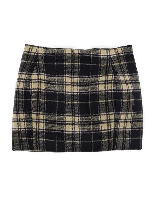 Gonna Tartan Drfw25Sk01995 di Duran Lantink in Black