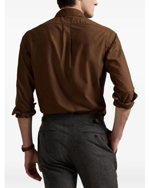 Polo Ralph Lauren Brown Long Sleeve Sport Shirt Clothing for men