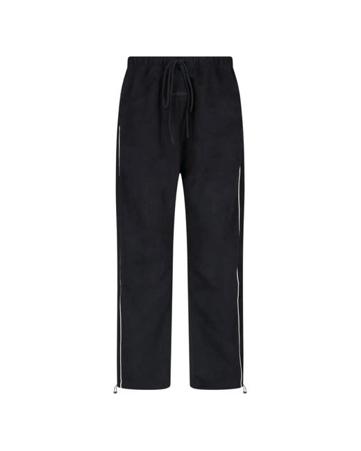 Fear Of God Black Signature Piping Track Pants for men
