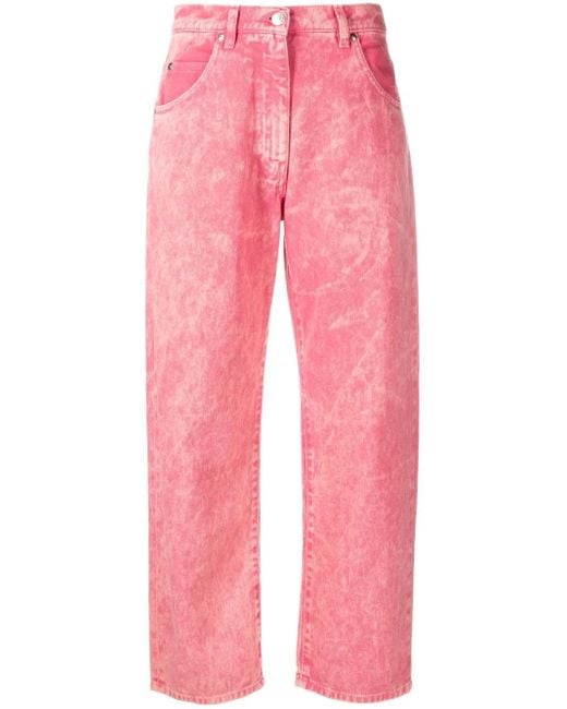 MSGM Pink Klassische Jeans