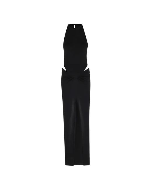 Erika Cavallini Semi Couture Black Cut-Out Dress