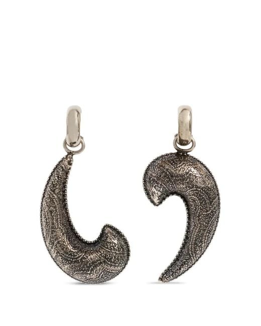 Etro Metallic Drop Earrings With Arnica Paisley