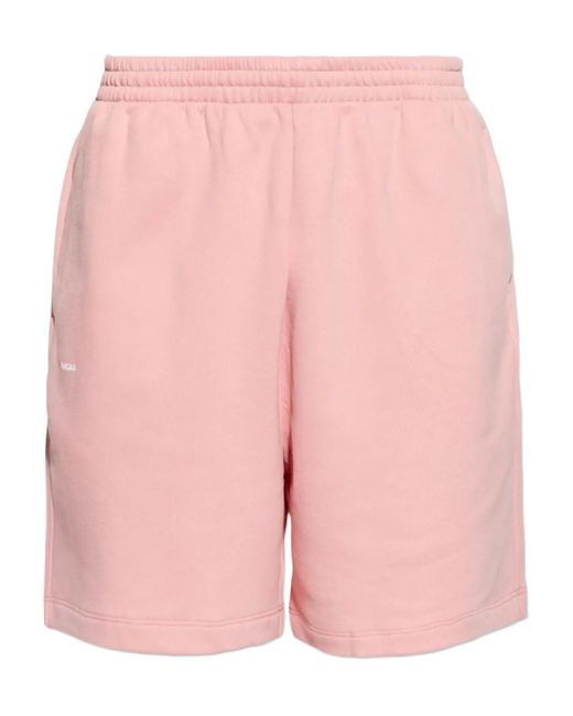 PANGAIA Shorts Met Biologisch Katoen in het Pink