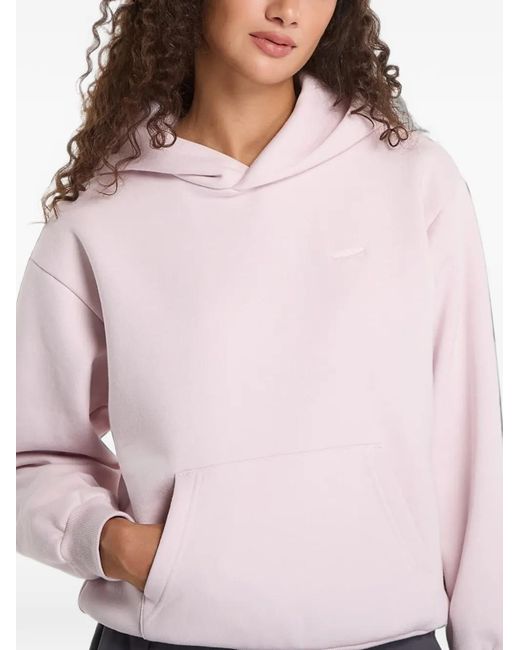 Vans White Logo-Patch Hoodie