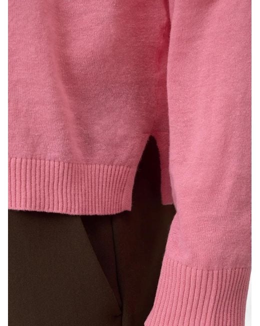 Closed Pink Crew Neck Long-Sleeve Sweater