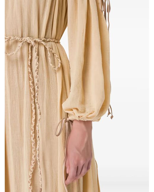 Caravana Natural Kikab Off-Shoulder Midi Dress