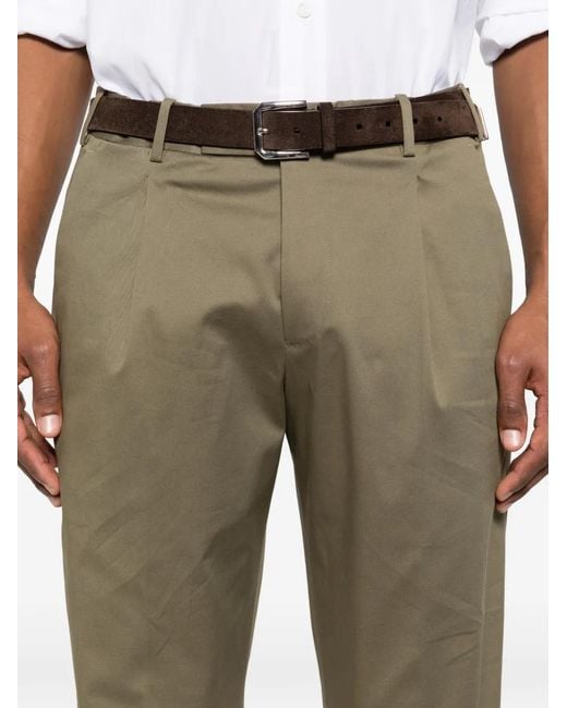PT Torino Natural Pleated Trousers for men